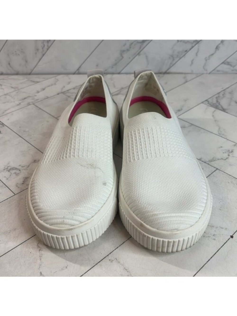 NWT Ryka Womens Vista White Stretch Knit Slip-On Casual Sneakers Shoes Size 9M - Picture 3 of 9